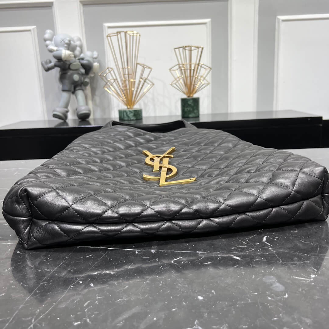 698651 subaxillary bag handbag black leather