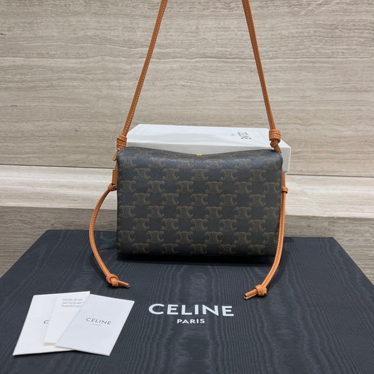 Celine Trio Flap Shoulder Bag 10863N - View 1