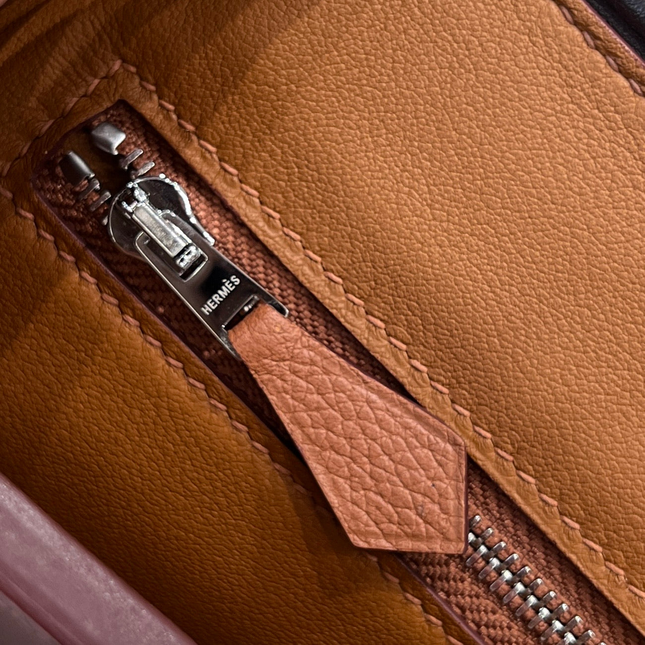 Hermes Germany Leather 2424 Bag Brown Si - View 4