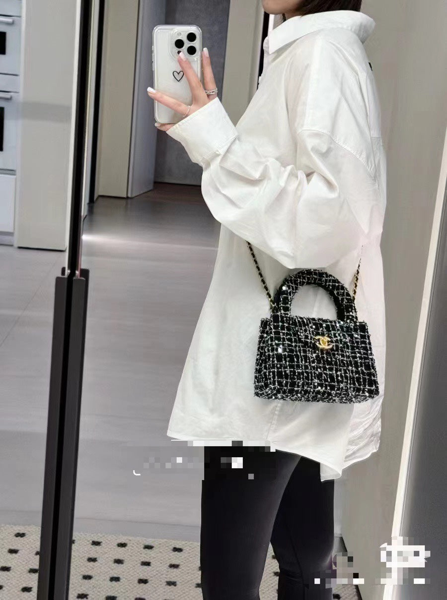 Chanel 26C Kelly Chain Bag Black AS4416