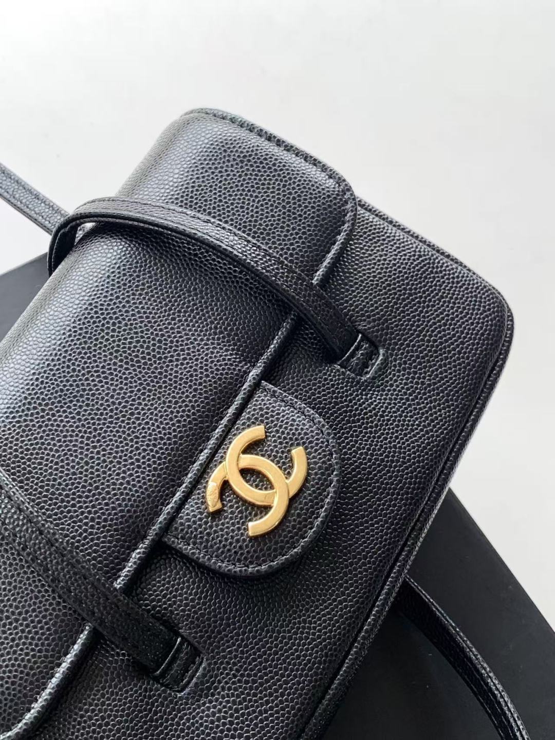 Chanel 26P Mini Preppy Coco Bag Black AP5068 - View 16