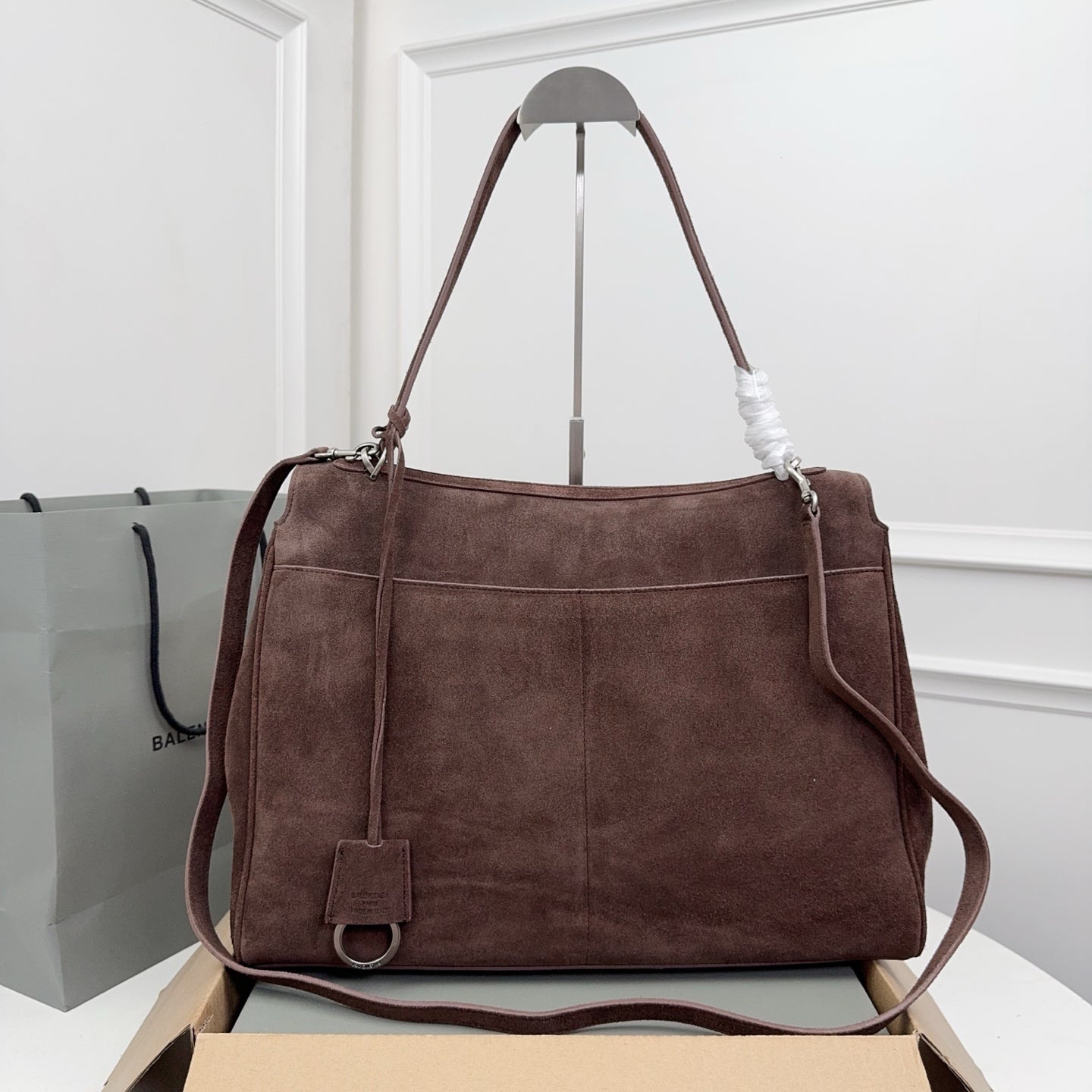 New suede leather lining sheepskin Balenciaga Rodeo 40CM XY25115