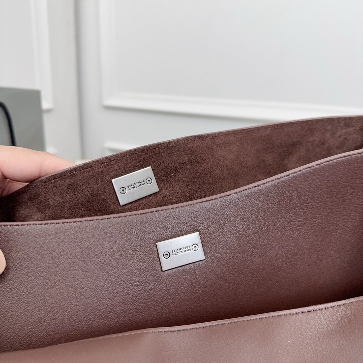 New suede leather lining sheepskin Balenciaga Rodeo 40CM XY25115