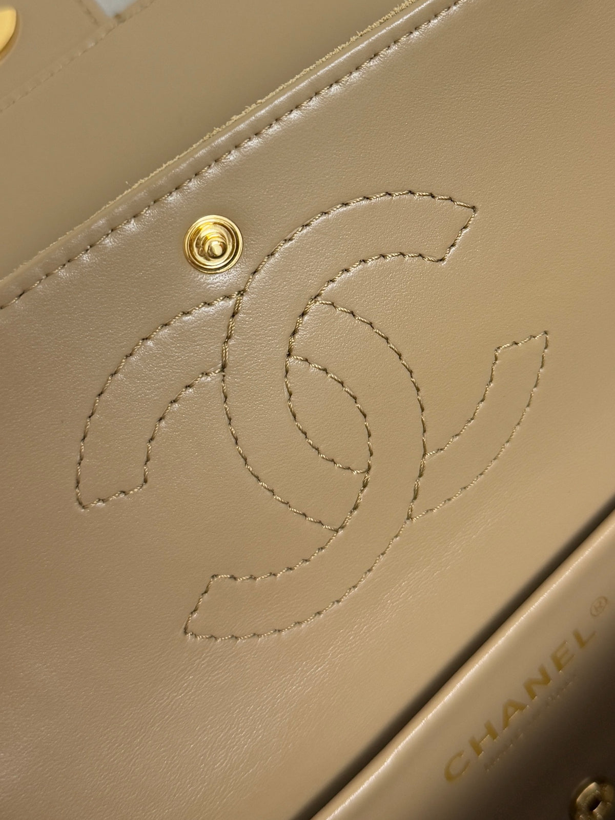 Chanel Maxi Mini Flap Bag Brown Gold Hardware AS6626