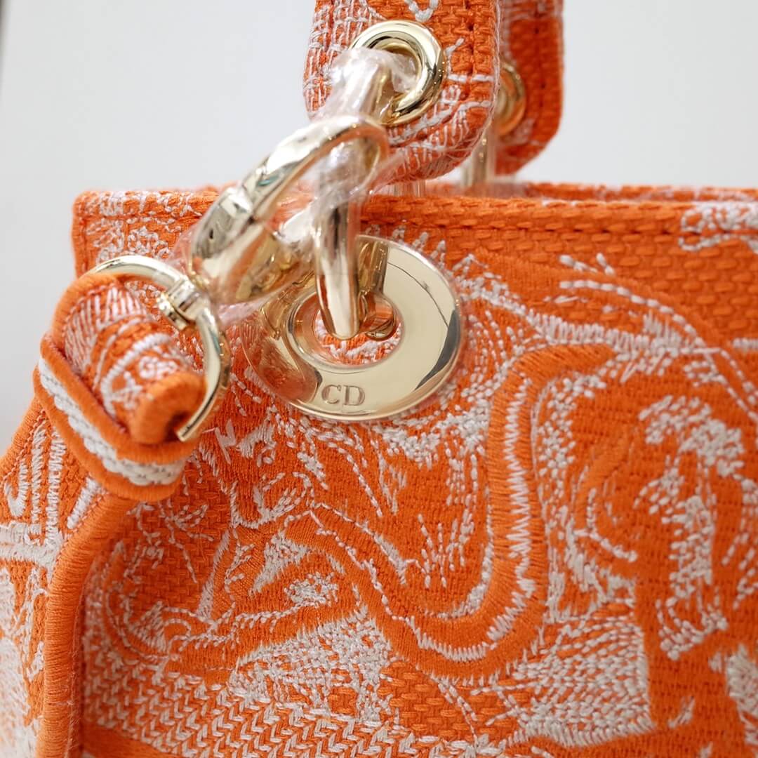 44532 lady d lite reverse handbag cross body bags shoulder bag orange 24cm