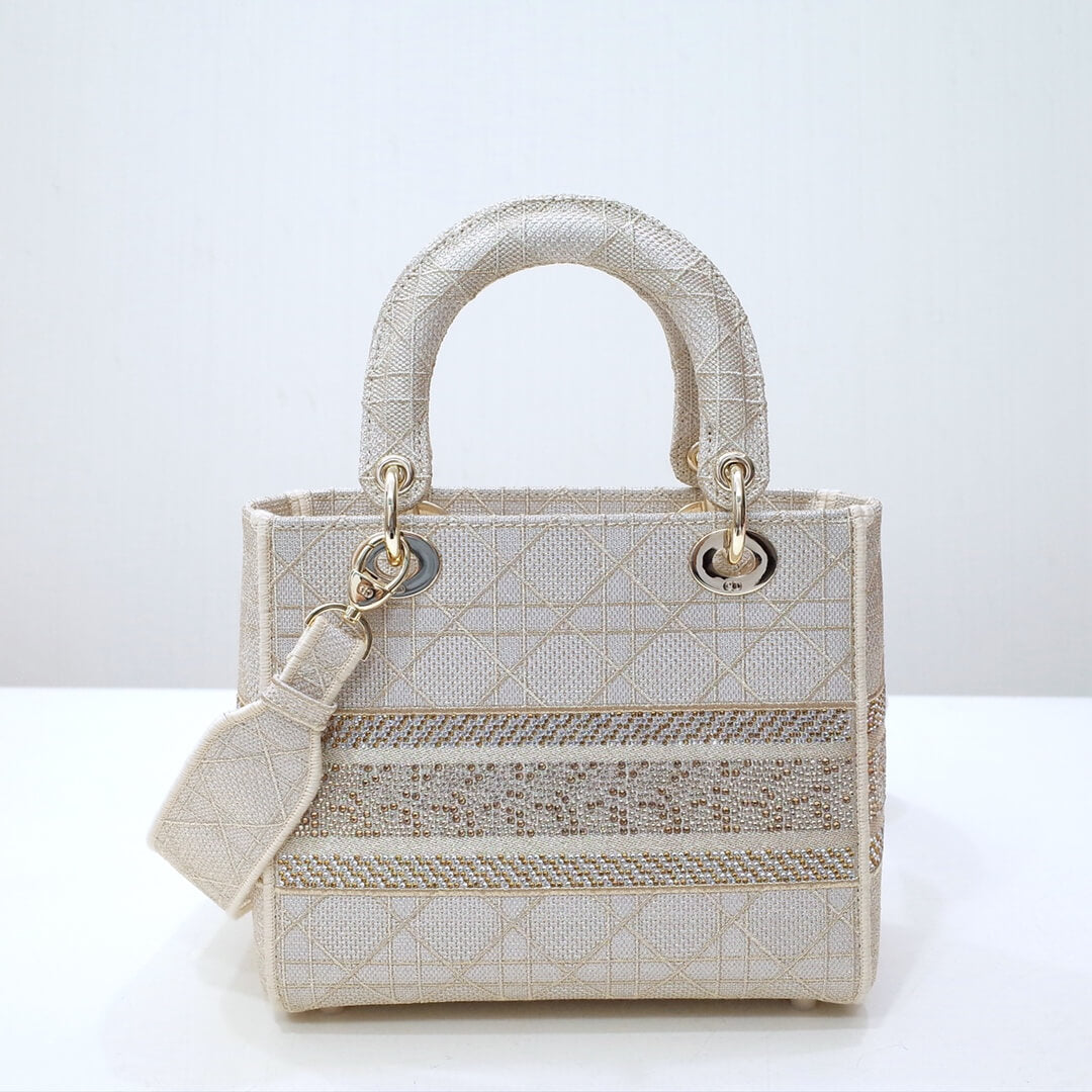 44532 lady d lite reverse handbag cross body bags shoulder bag pearl white 24cm