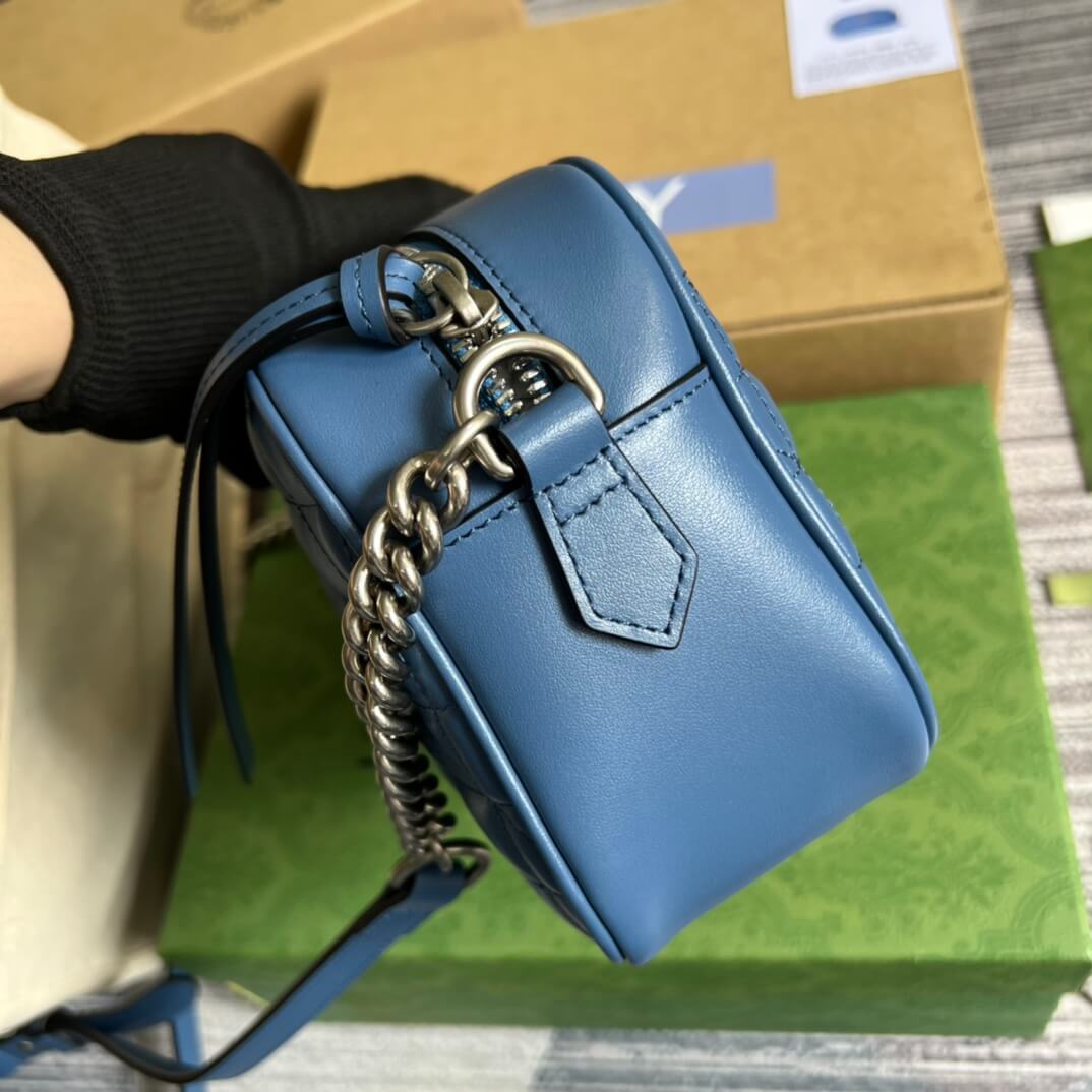 447632 marmont 24cm shoulder bag cross body bags blue