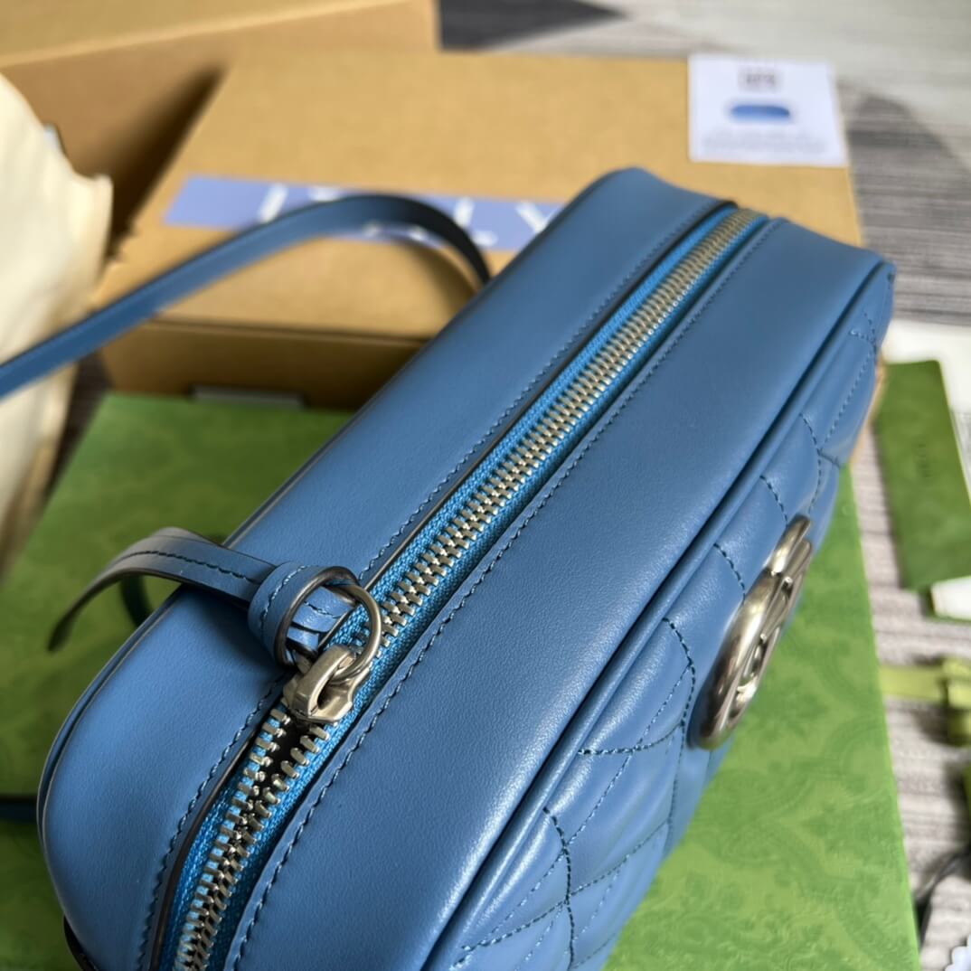 447632 marmont 24cm shoulder bag cross body bags blue