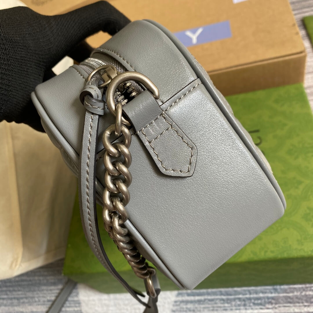 447632 marmont 24cm shoulder bag cross body bags grey