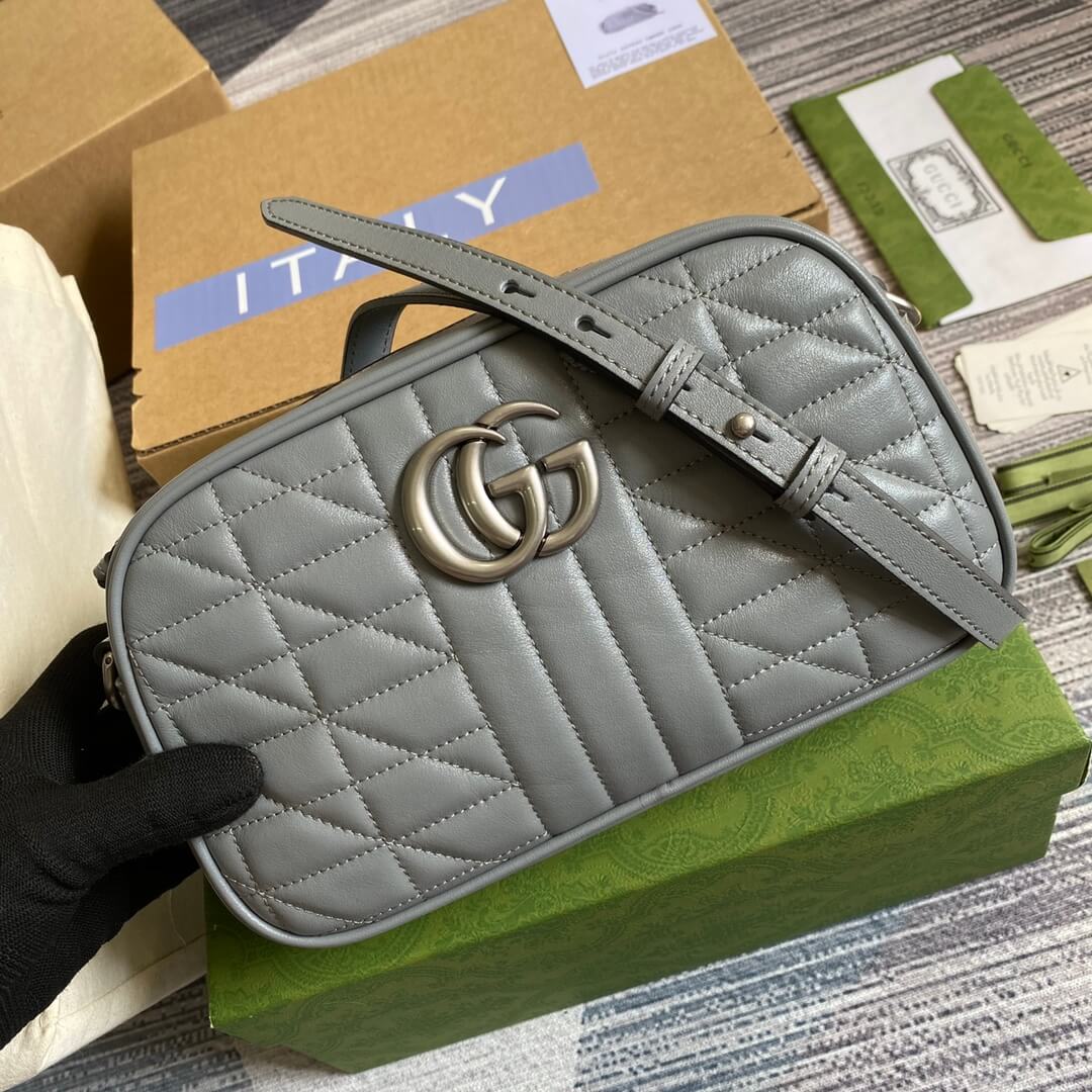 447632 marmont 24cm shoulder bag cross body bags grey