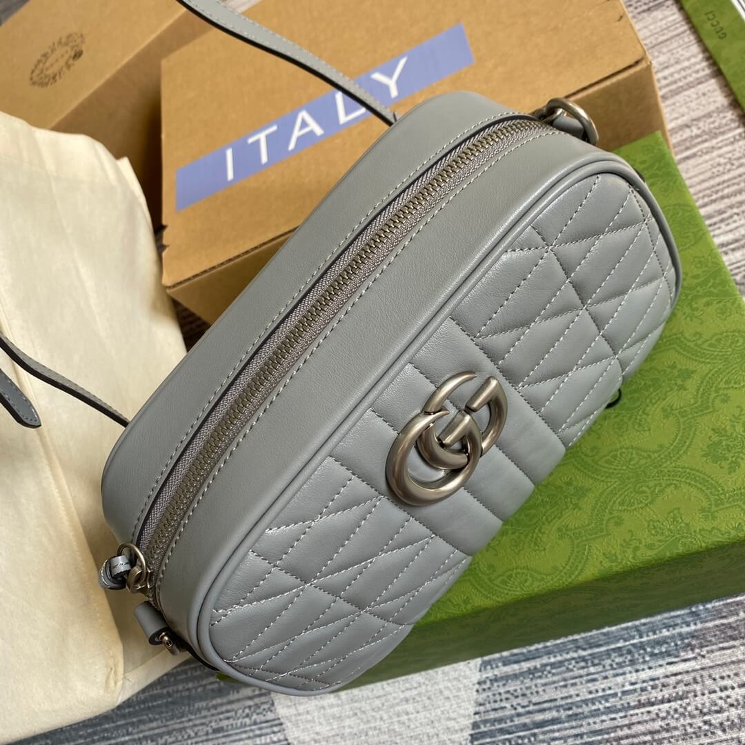 447632 marmont 24cm shoulder bag cross body bags grey