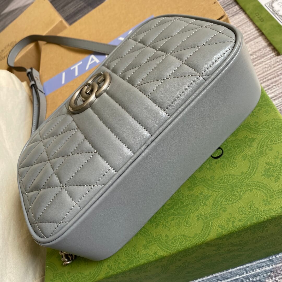 447632 marmont 24cm shoulder bag cross body bags grey