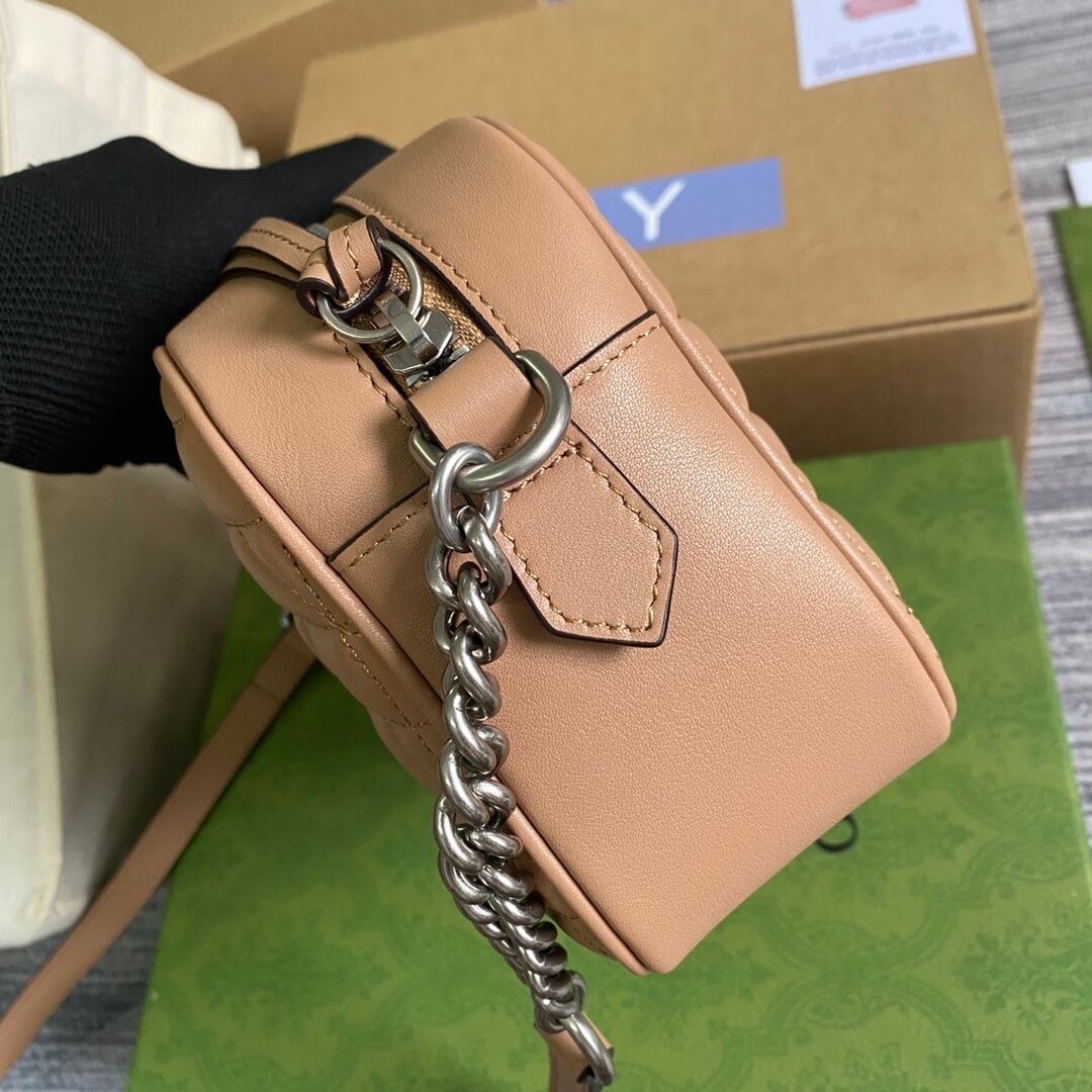 447632 marmont 24cm shoulder bag cross body bags nude