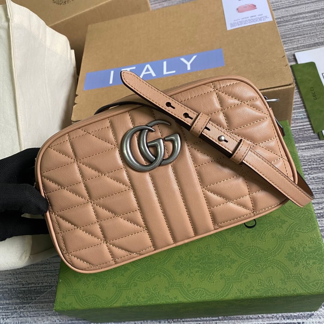 447632 marmont 24cm shoulder bag cross body bags nude