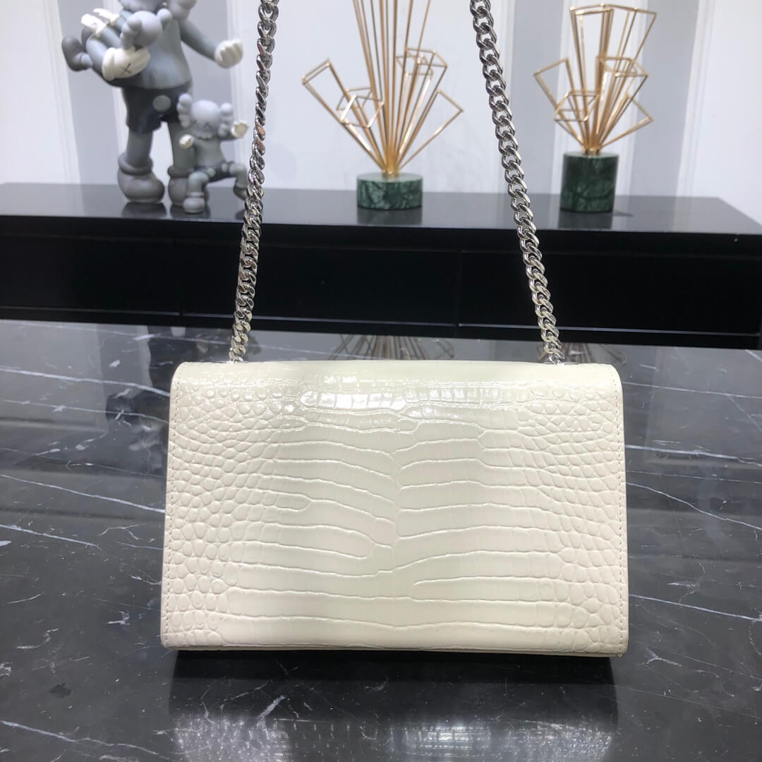 ysl 474366 cross body bags shoulder bag white calfskin