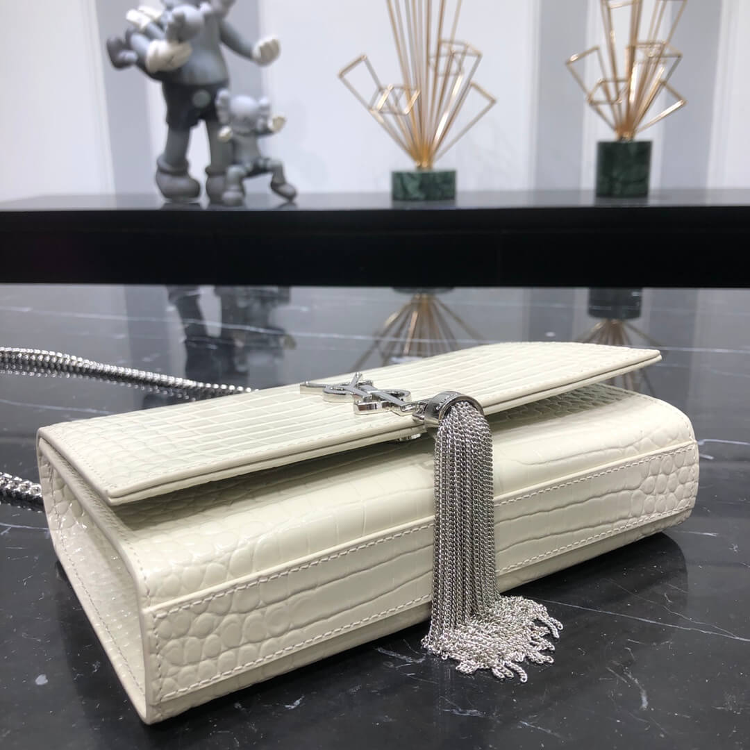 ysl 474366 cross body bags shoulder bag white calfskin