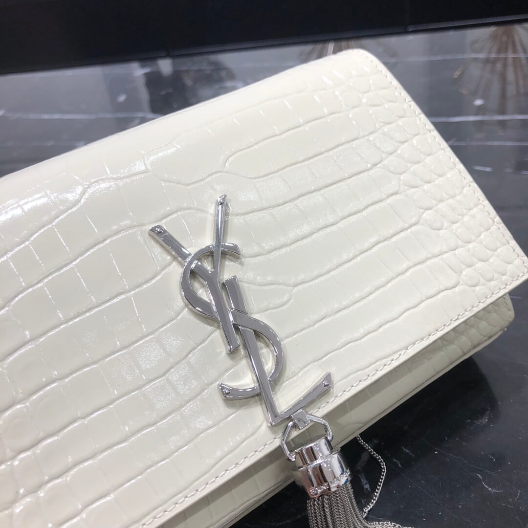 ysl 474366 cross body bags shoulder bag white calfskin