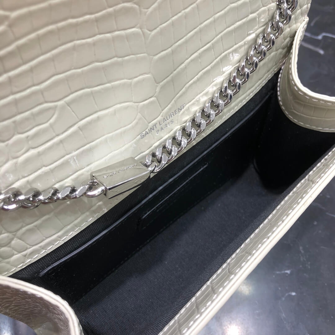 ysl 474366 cross body bags shoulder bag white calfskin