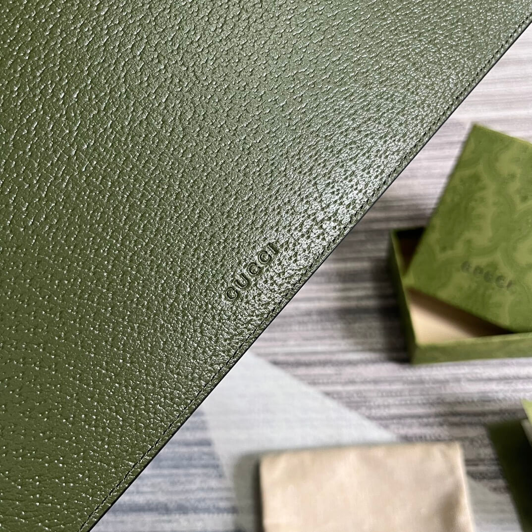 475317 marmont leather pouch clutch bag mens handbag green