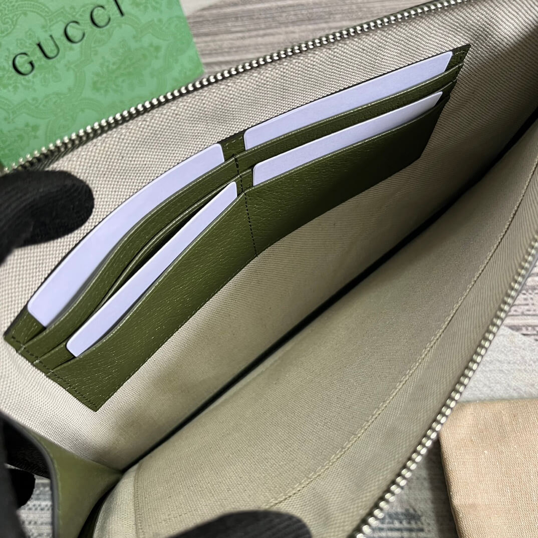 475317 marmont leather pouch clutch bag mens handbag green