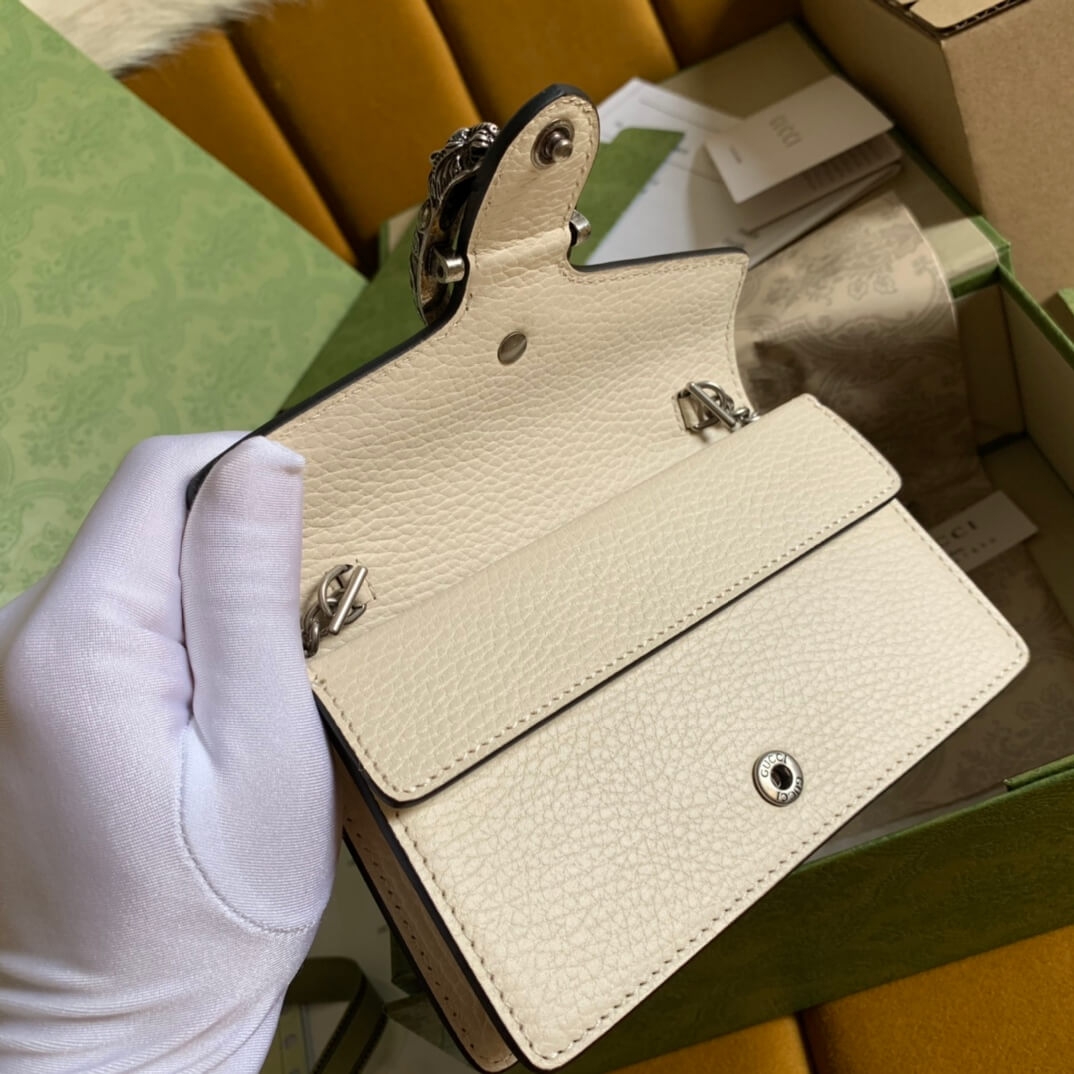 476432 dionysus gg 16 5cm white cowhide real leather