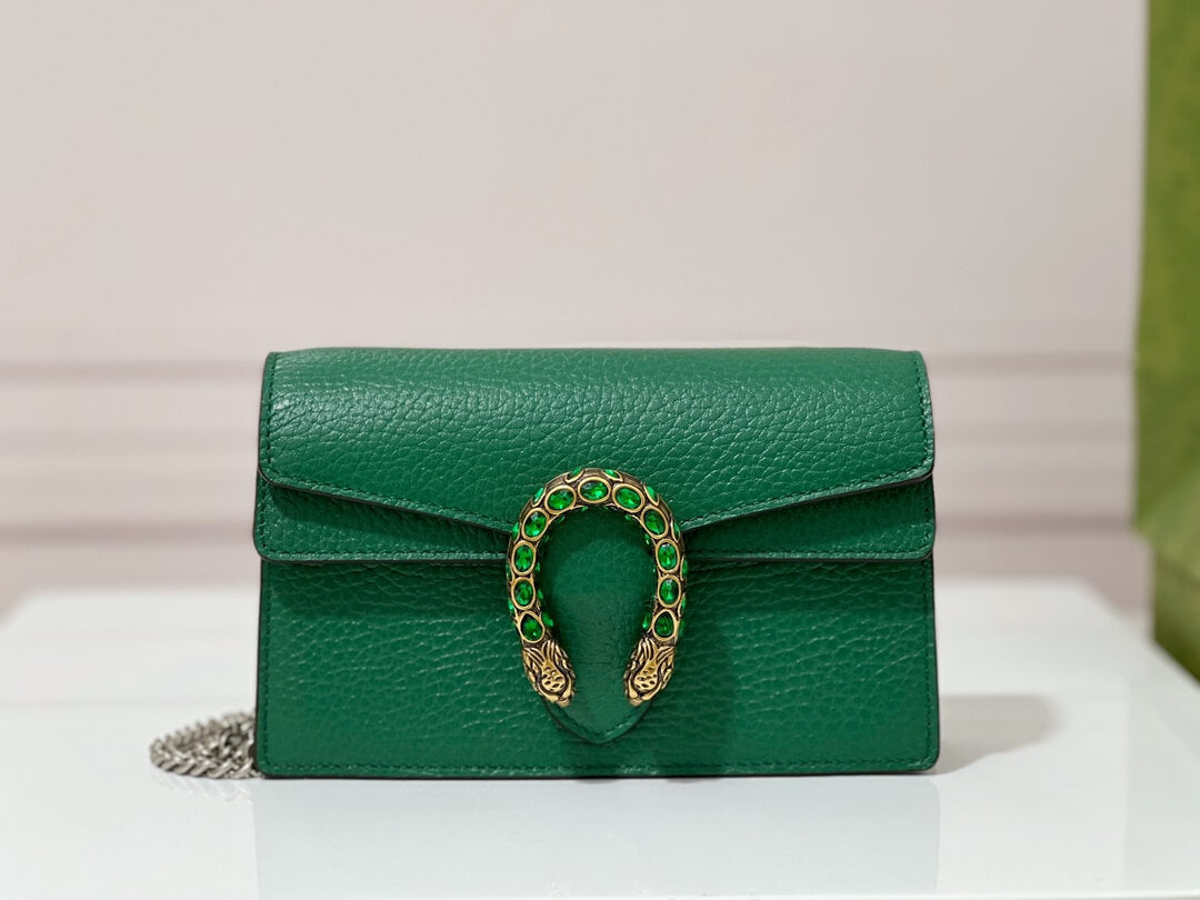 476432 dionysus gg supreme super mini bag green
