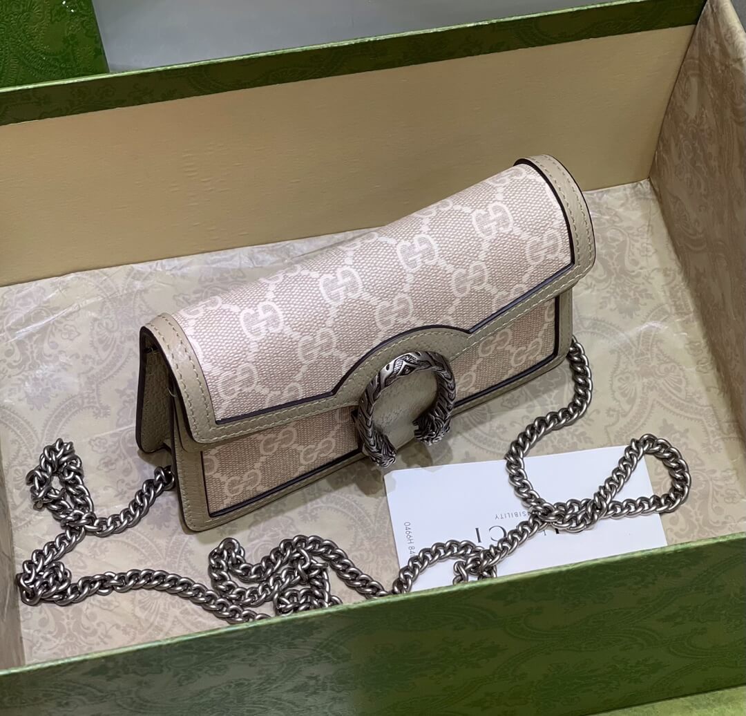 476432 dionysus gg supreme super mini bag grey
