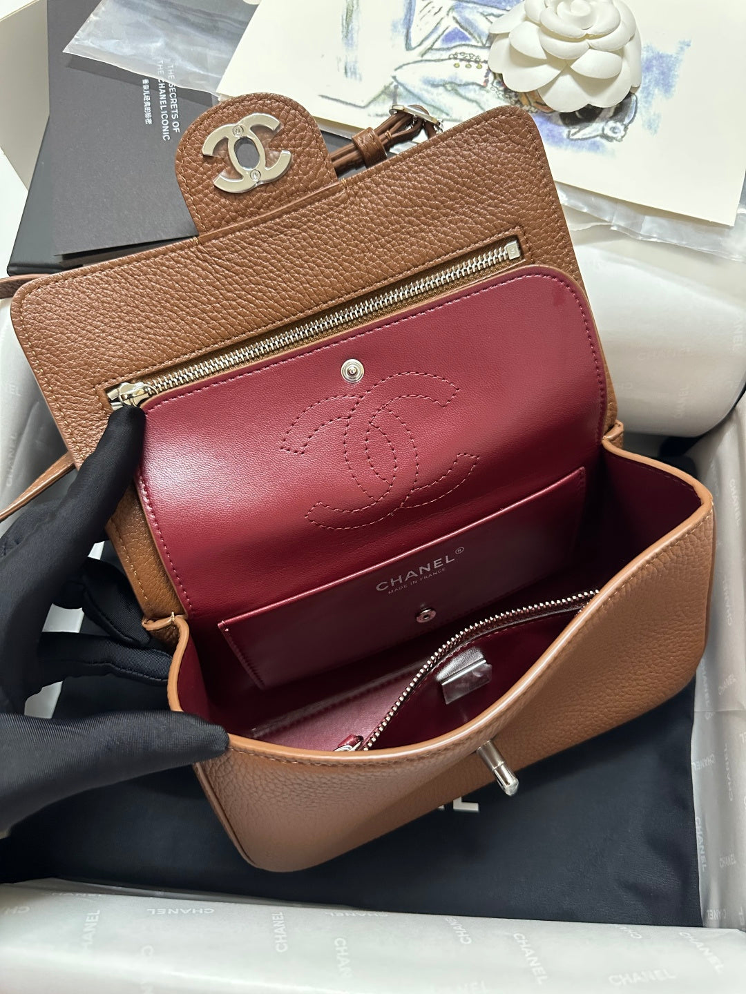 Chanel Maxi Flap Bag Caramel Gold Hardware AS6573