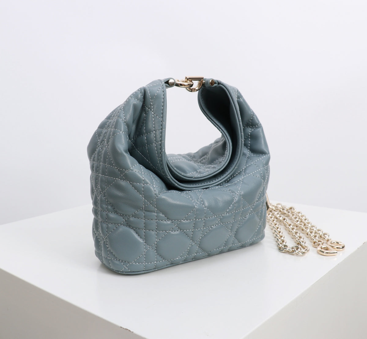 Dior Jonathan Anderson Mini Ice Blue Gold Hardware 1538S