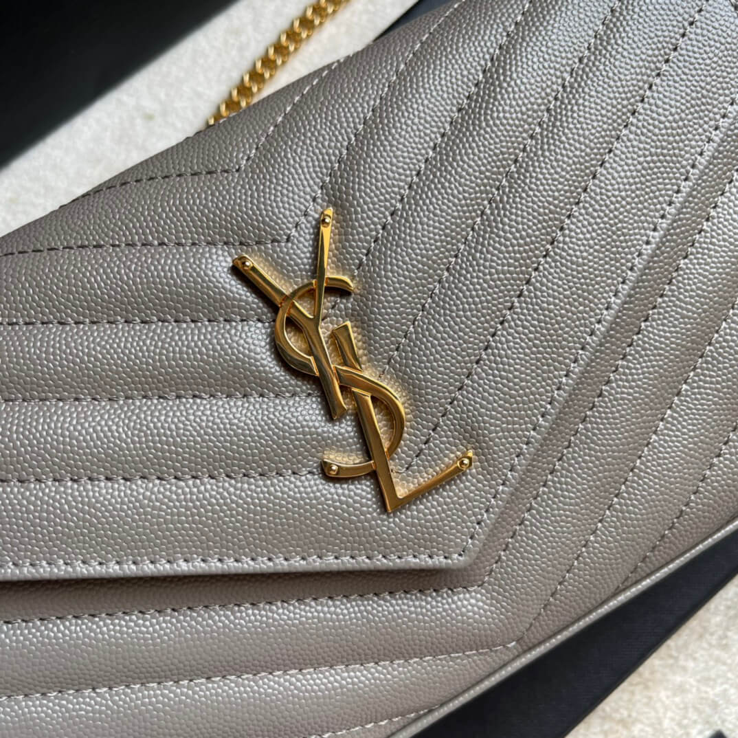 ys l360452 shoulder bag green leather golden color µĸ±±¾