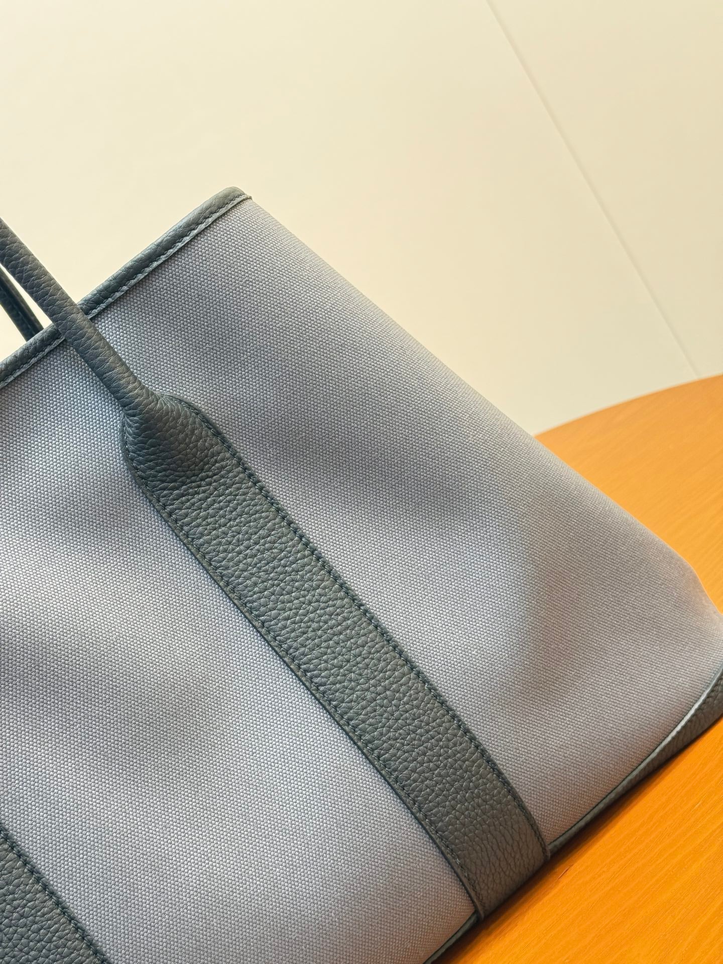 Hermes Garden Party 45cm Canvas Grey - View 7