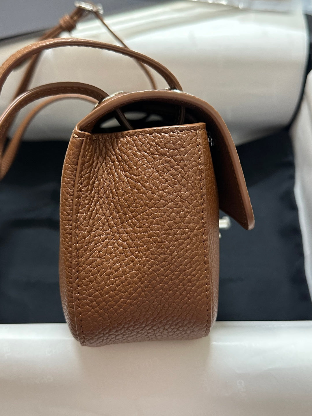 Chanel Maxi Flap Bag Caramel Gold Hardware AS6573