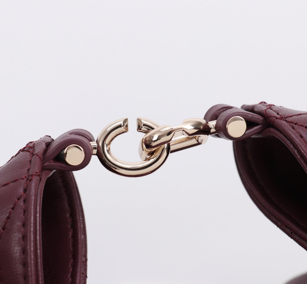 Dior Jonathan Anderson Mini Wine Red Gold Hardware 1538S
