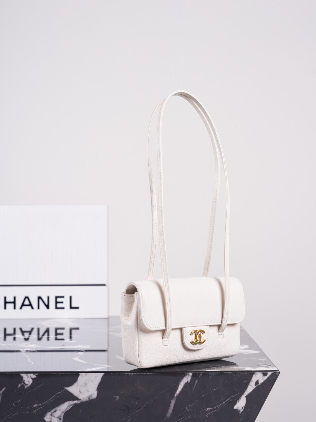 Chanel 26P Mini Preppy Coco Bag White AP5068 - View 3