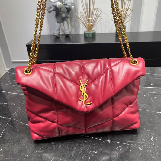 y577475 shoulder bag cross body bags maroon lambskin