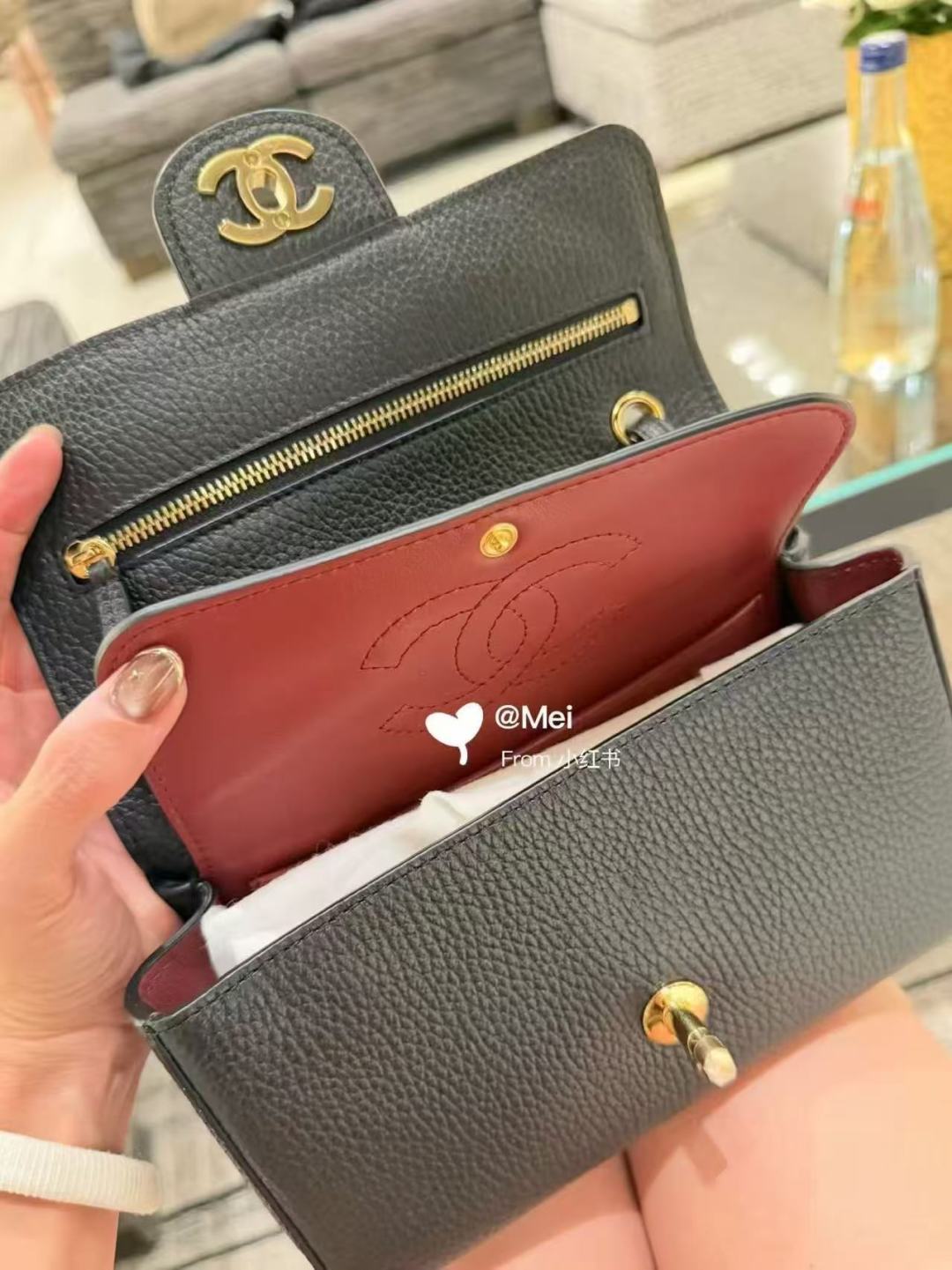 Chanel Maxi Flap Bag Black Gold Hardware AS6573