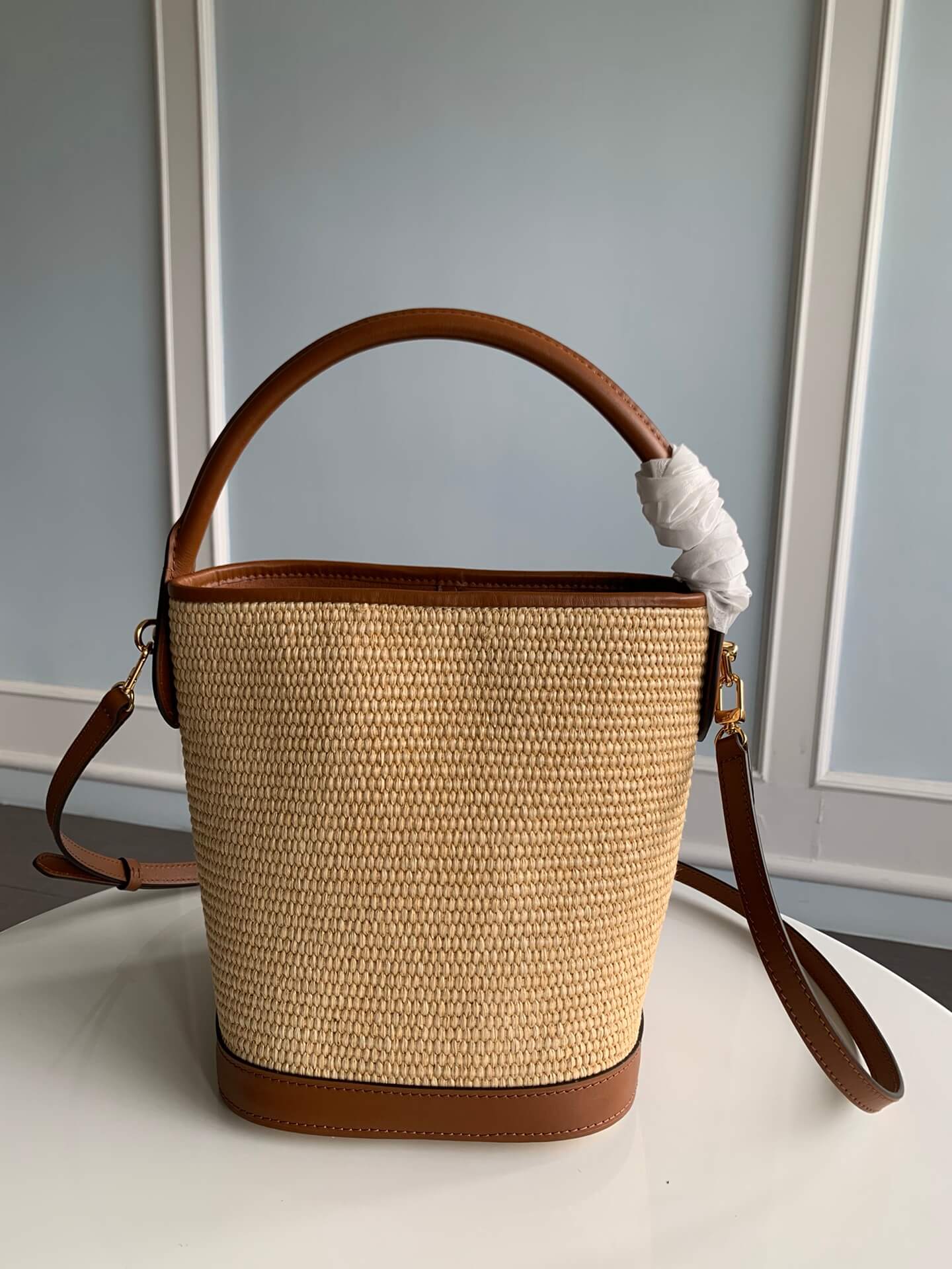 59962 saint jacques handbag embroidery brown 24cm