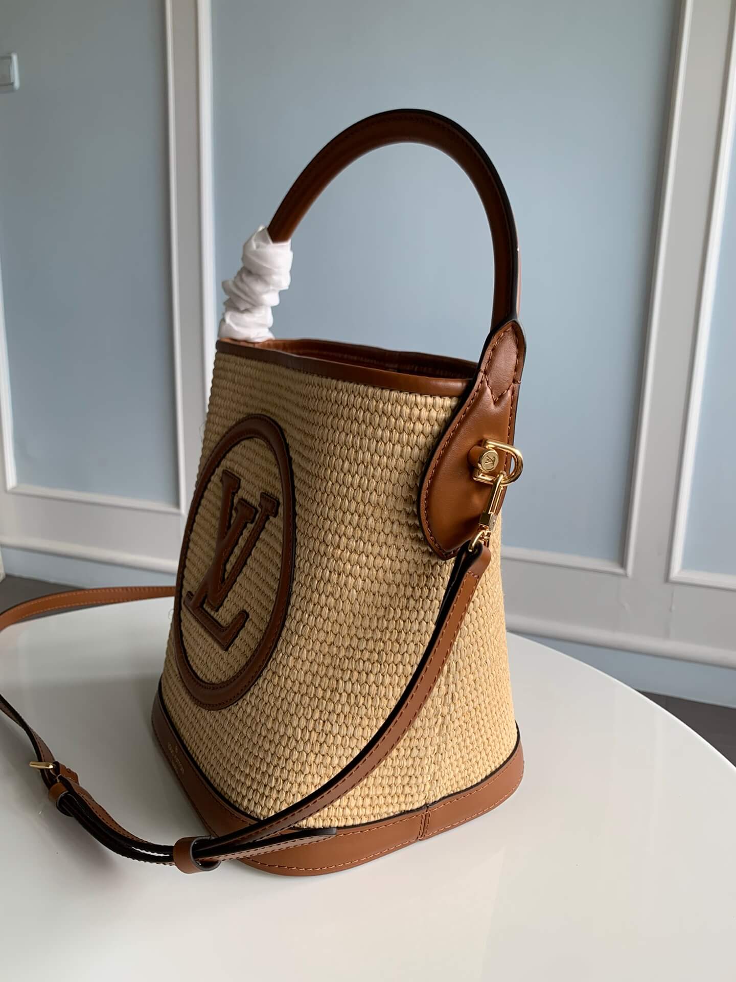 59962 saint jacques handbag embroidery brown 24cm