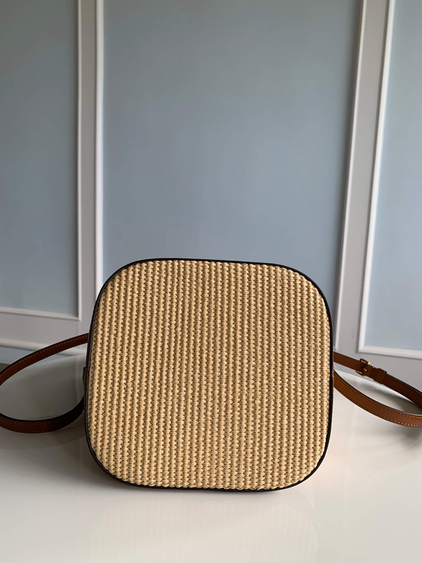 59962 saint jacques handbag embroidery brown 24cm