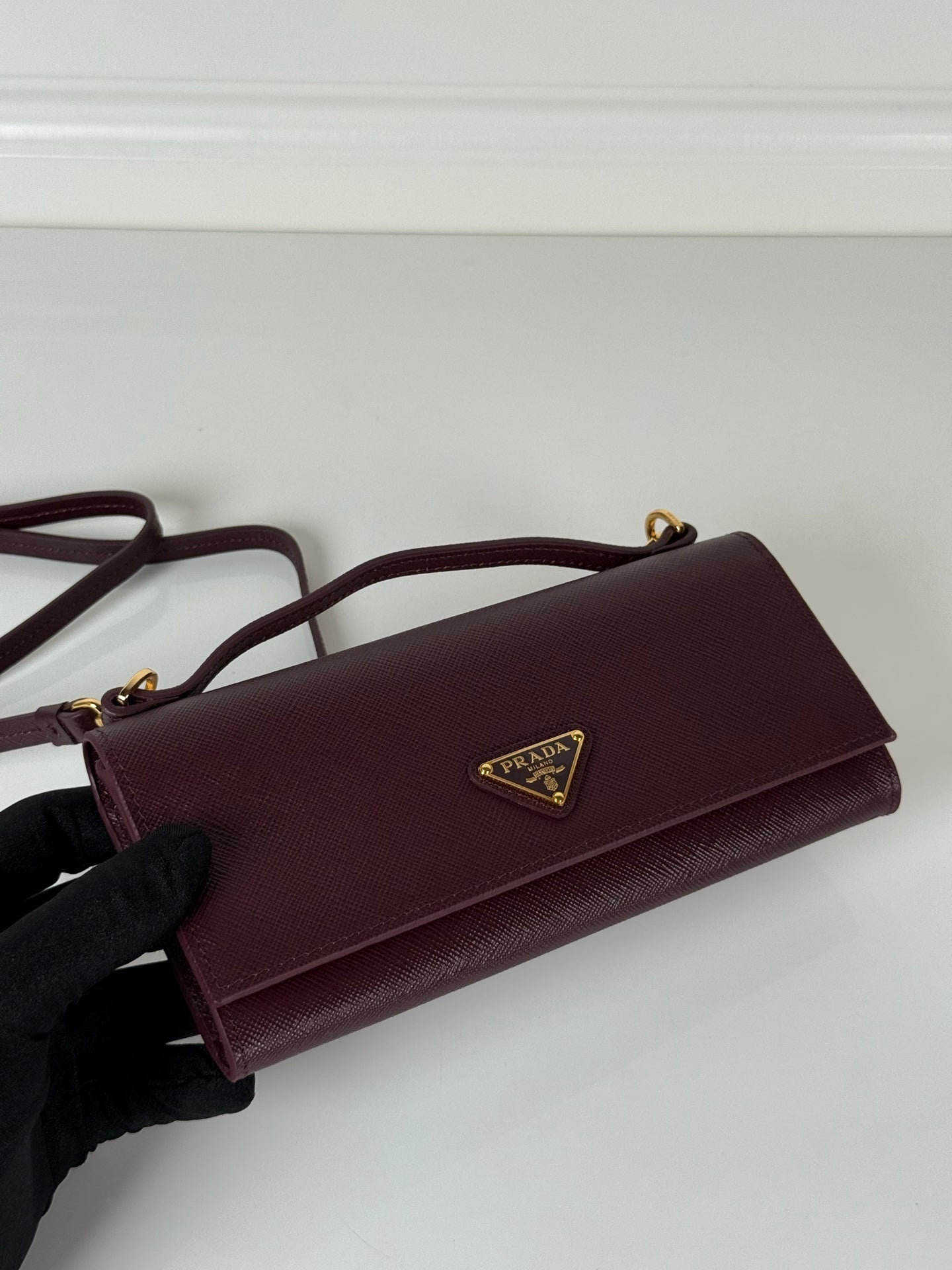 Prada 1MT042 Wallet Maroon - View 1
