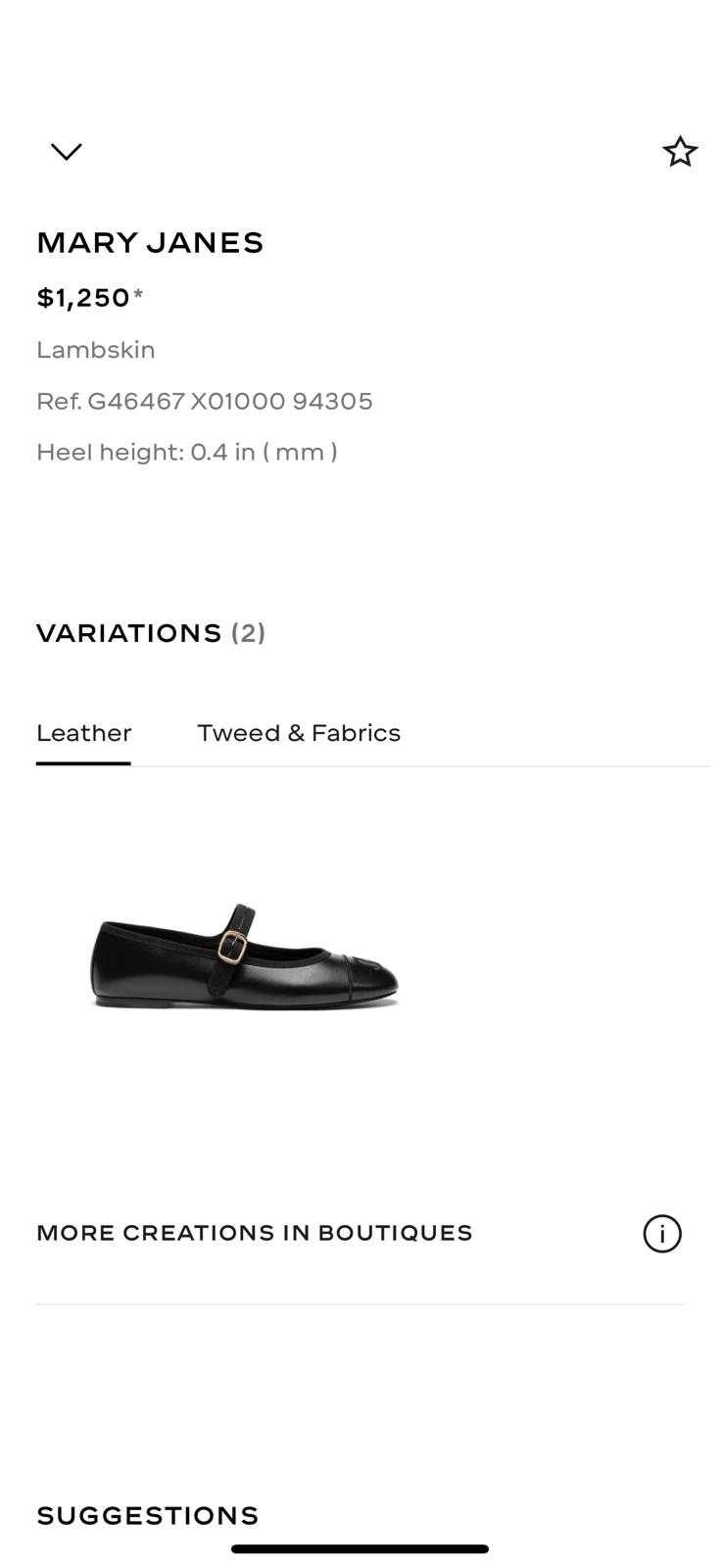 CHA MARY JANES Lambskin Black Sandle