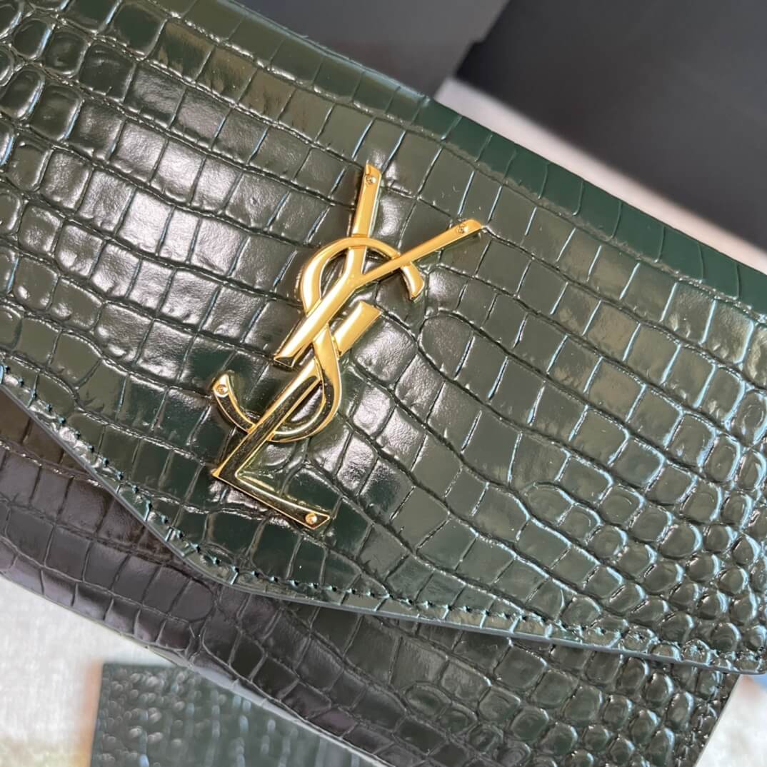 ys l360452 shoulder bag grey leather golden color µĸ±±¾