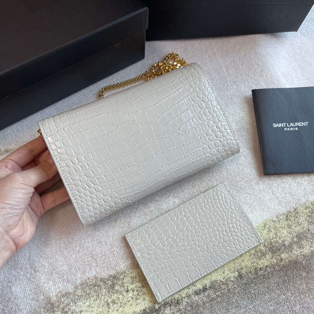 ys l607788 shoulder bag green leather golden color crocodile pattern µĸ±±¾