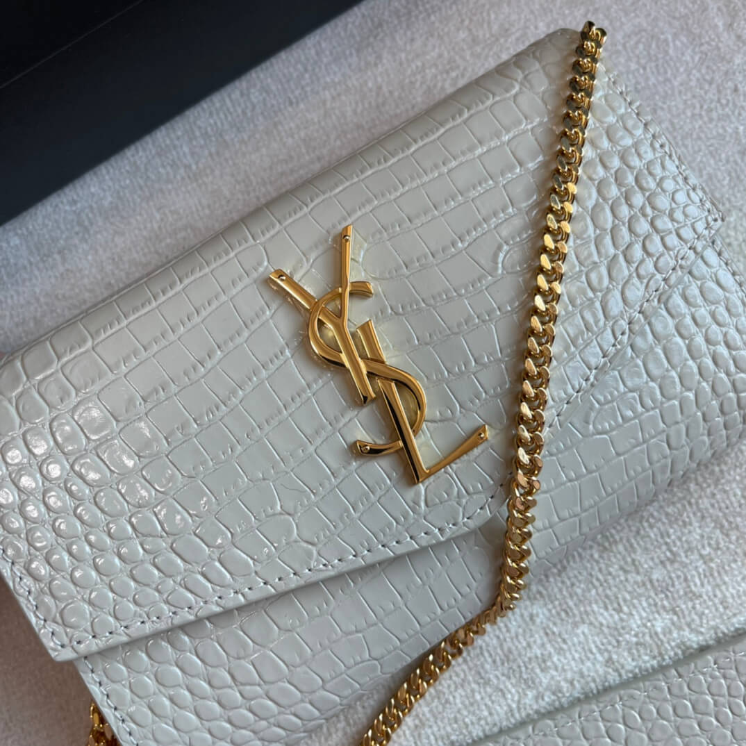 ys l607788 shoulder bag green leather golden color crocodile pattern µĸ±±¾