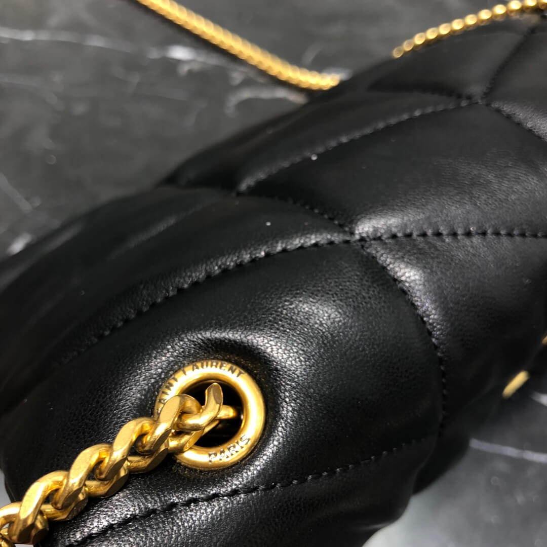 620333 loulou puffer monogram black 23cm black gold hardware