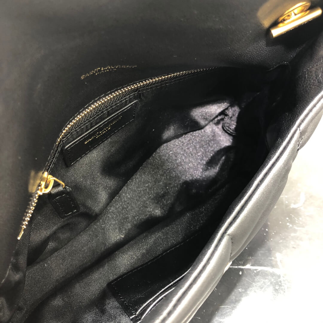 620333 loulou puffer monogram black 23cm black gold hardware