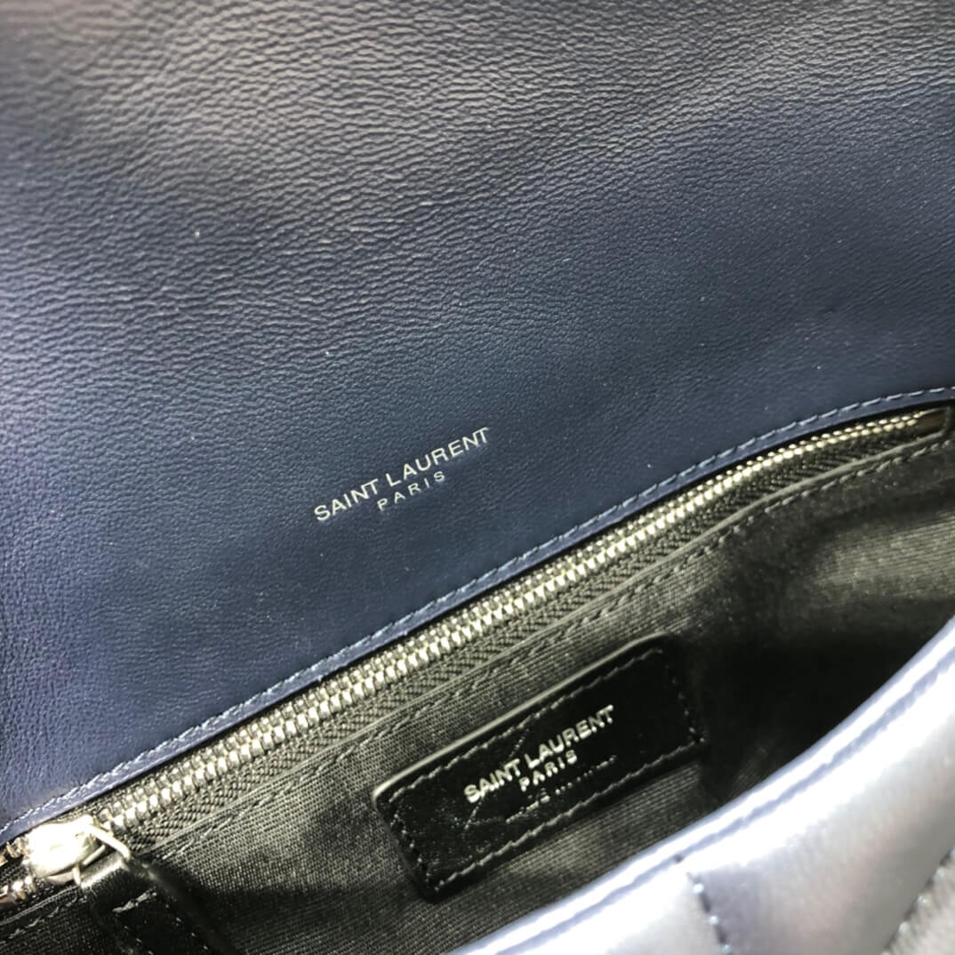 620333 loulou puffer monogram black 23cm blue silver hardware