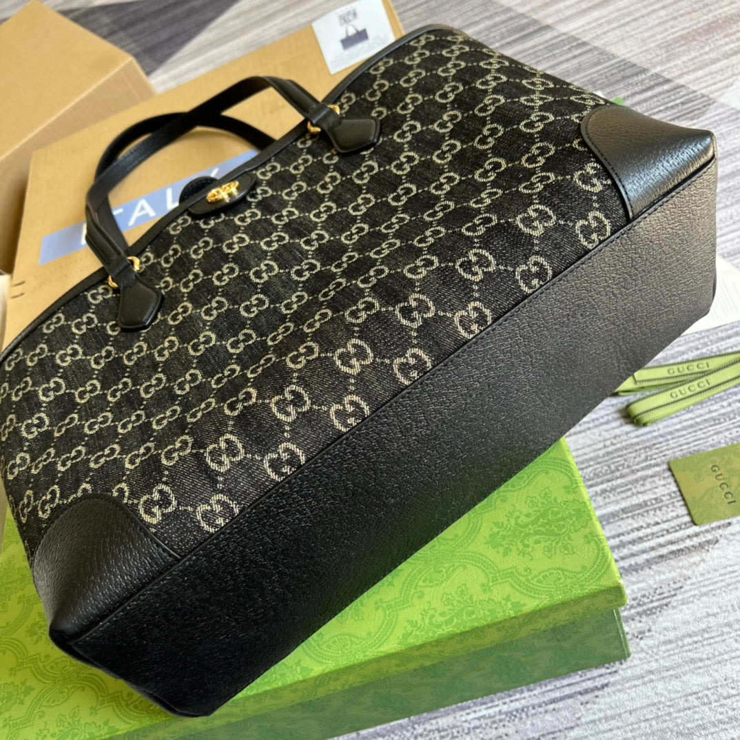 tote bag black waterproof fabric 631685