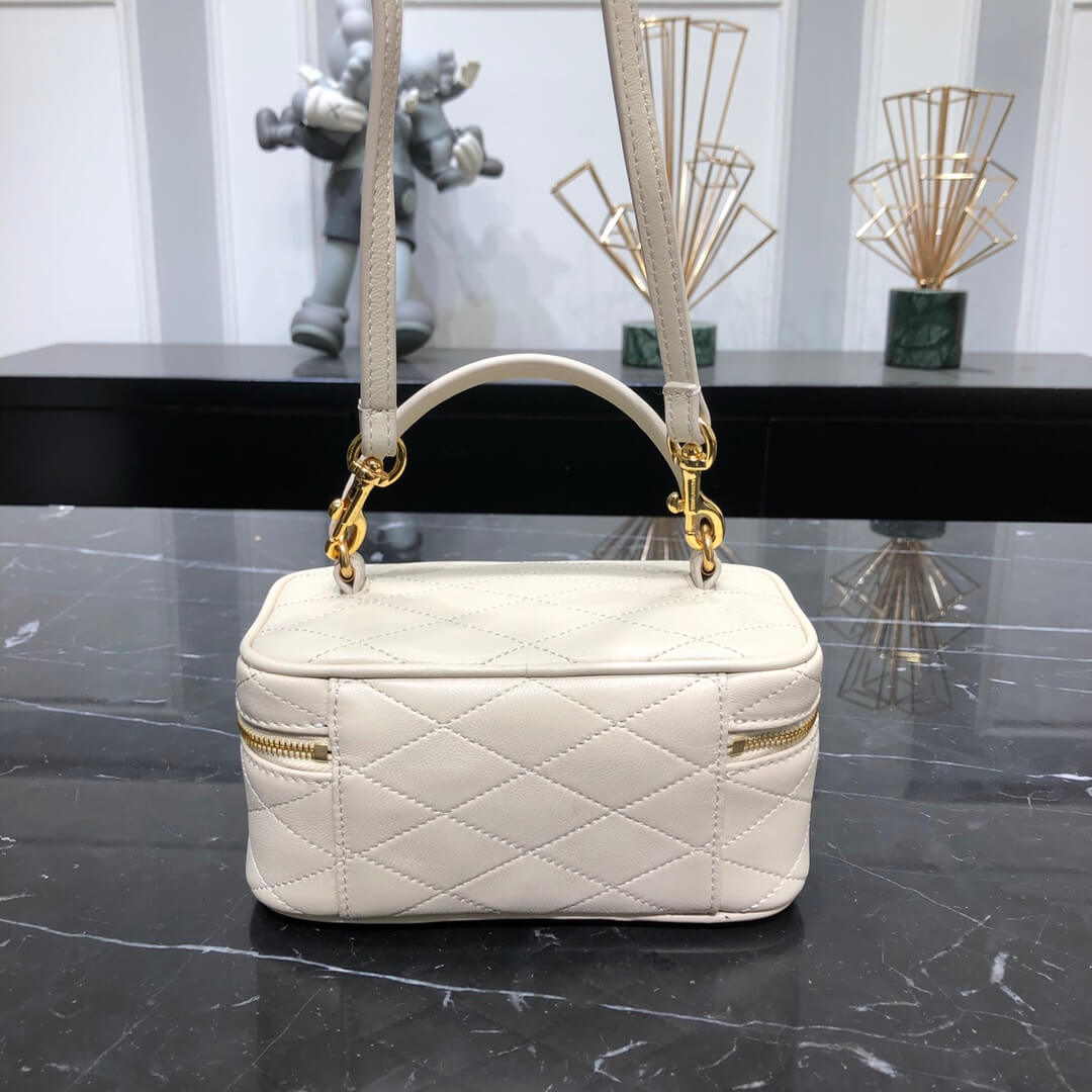 y669560 cross body bags shoulder bag grey calfskin rose gold