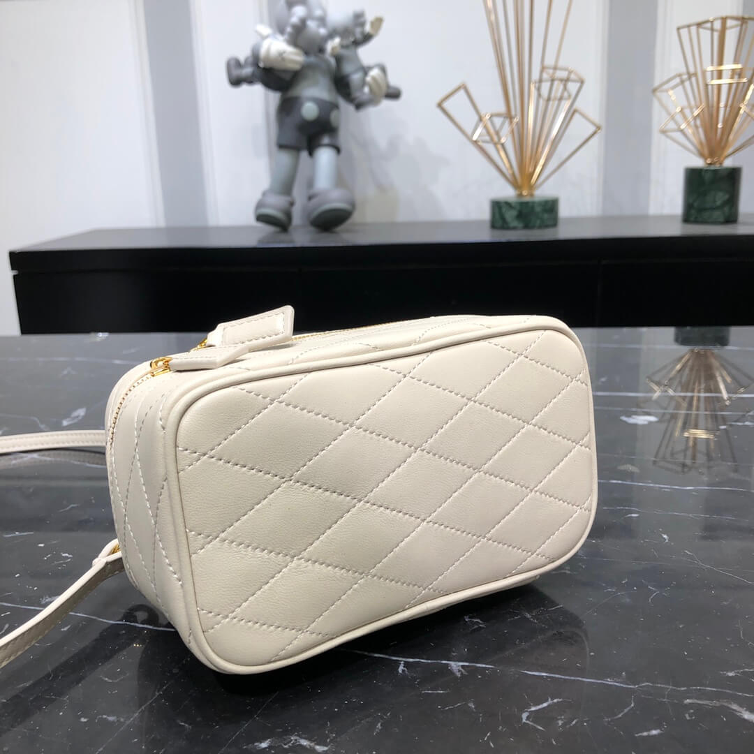 y669560 cross body bags shoulder bag grey calfskin rose gold